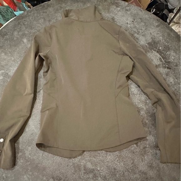 Nau asymmetrical zip jacket army green water resistant womens size xs - Picture 11 of 14